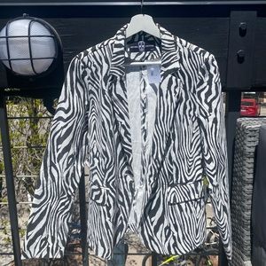 Zebra smiling jacket (red) HIP CHIK
